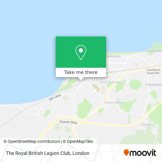 The Royal British Legion Club map