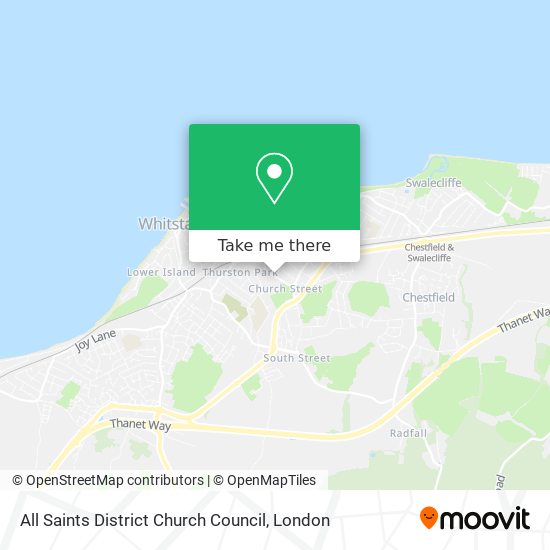 All Saints District Church Council map