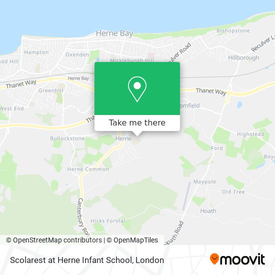 Scolarest at Herne Infant School map