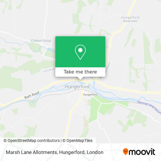 Marsh Lane Allotments, Hungerford map
