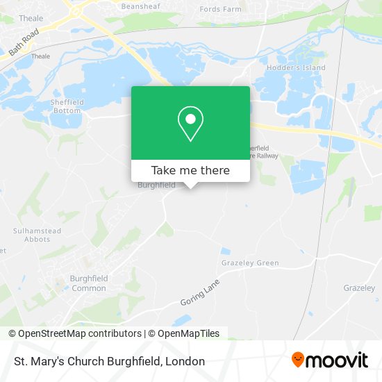 St. Mary's Church Burghfield map