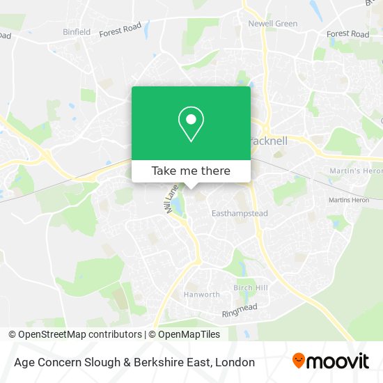 Age Concern Slough & Berkshire East map