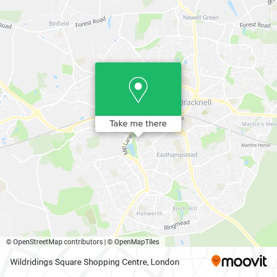 Wildridings Square Shopping Centre map