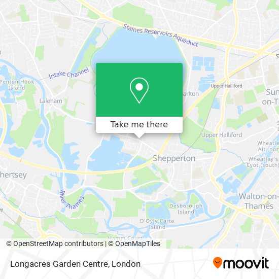 Longacres Garden Centre map