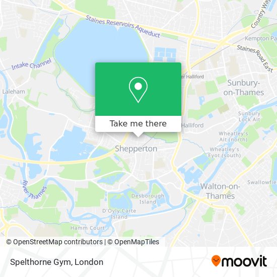 Spelthorne Gym map