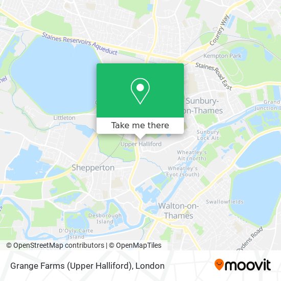 Grange Farms (Upper Halliford) map