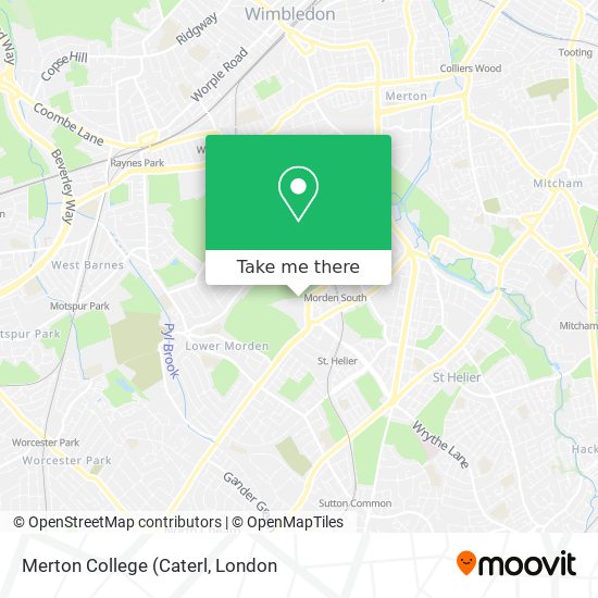 Merton College map