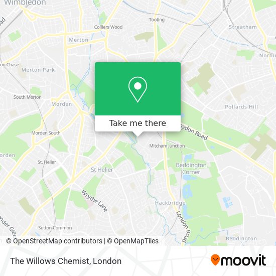The Willows Chemist map