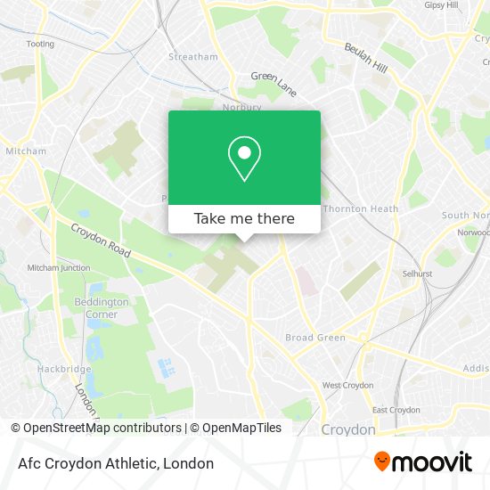 Afc Croydon Athletic map