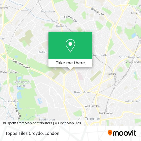 Topps Tiles Croydo map