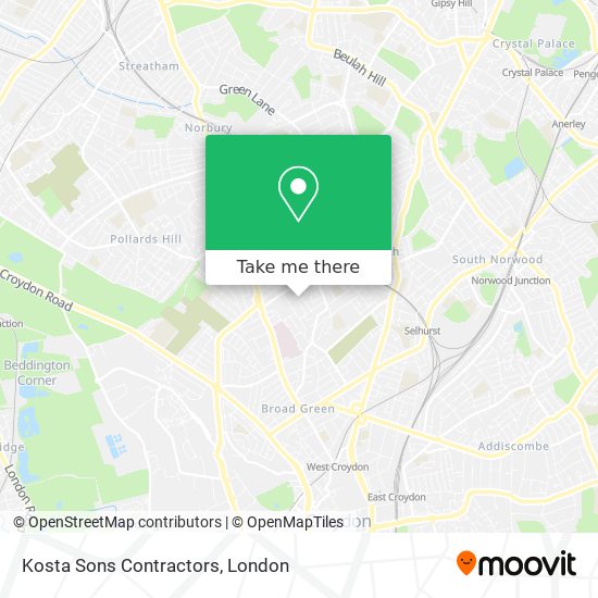 Kosta Sons Contractors map