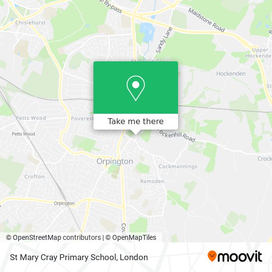 St Mary Cray Primary School map