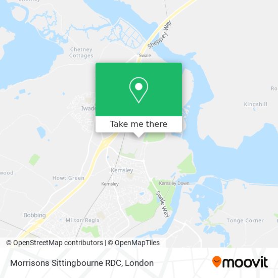 Morrisons Sittingbourne RDC map