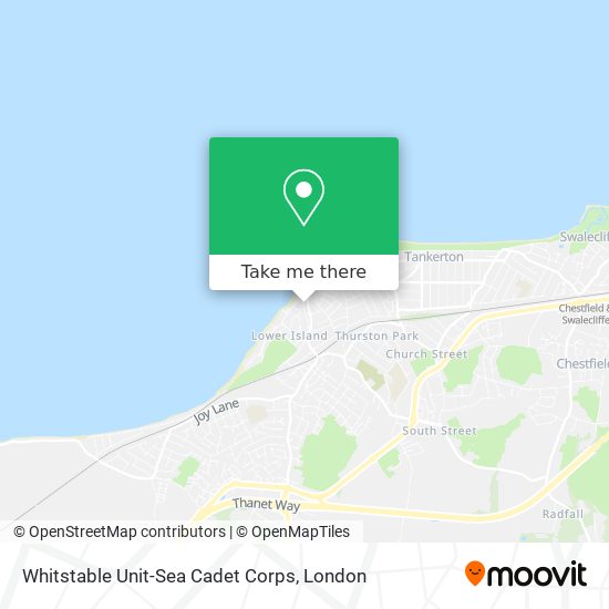 Whitstable Unit-Sea Cadet Corps map