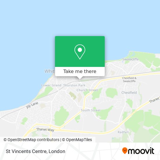 St Vincents Centre map