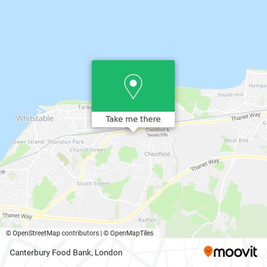 Canterbury Food Bank map