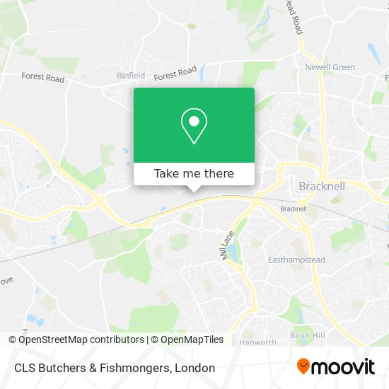 CLS Butchers & Fishmongers map
