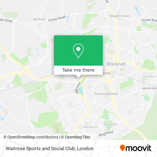 Waitrose Sports and Social Club map