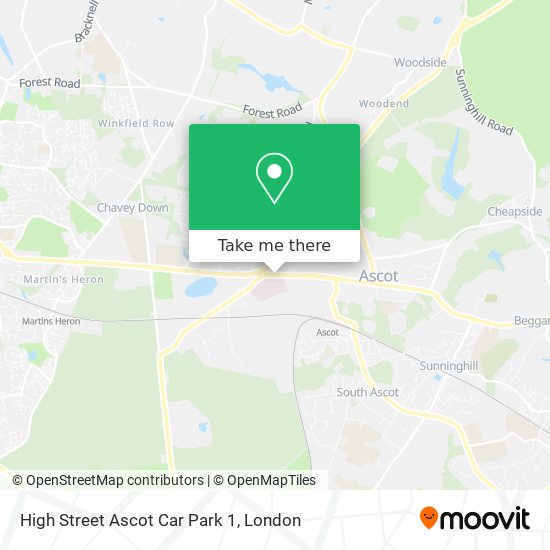 High Street Ascot Car Park 1 map