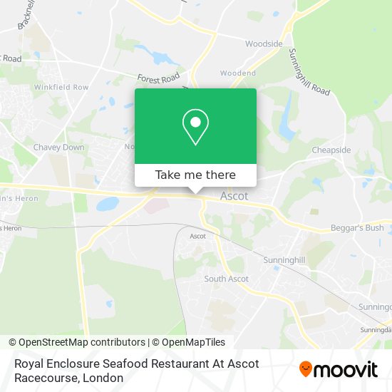 Royal Enclosure Seafood Restaurant At Ascot Racecourse map
