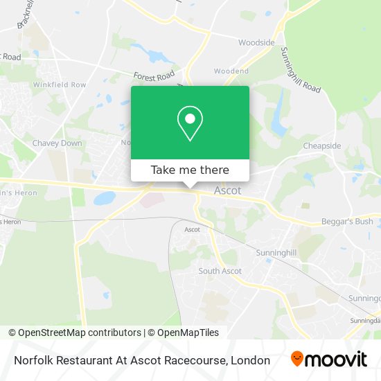 Norfolk Restaurant At Ascot Racecourse map