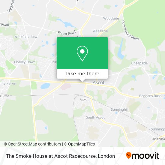 The Smoke House at Ascot Racecourse map