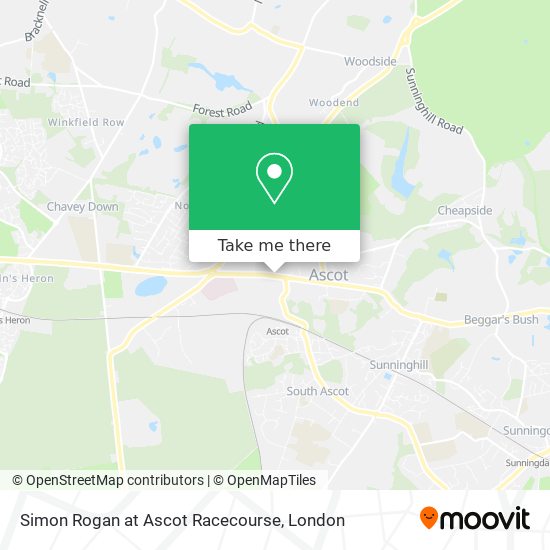 Simon Rogan at Ascot Racecourse map