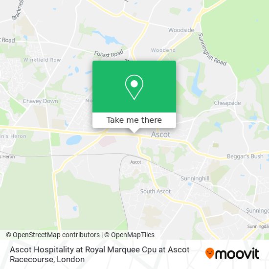 Ascot Hospitality at Royal Marquee Cpu at Ascot Racecourse map