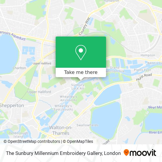 The Sunbury Millennium Embroidery Gallery map