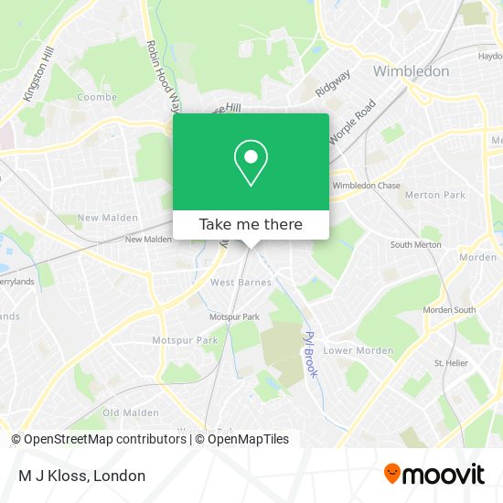 M J Kloss map