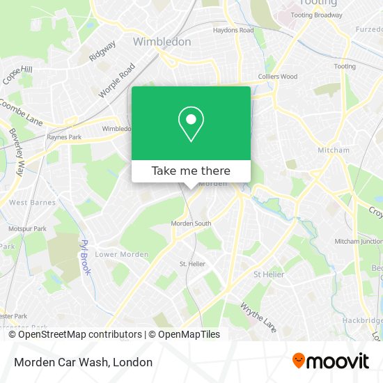 Morden Car Wash map