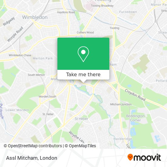 Assl Mitcham map