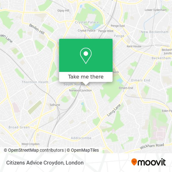 Citizens Advice Croydon map