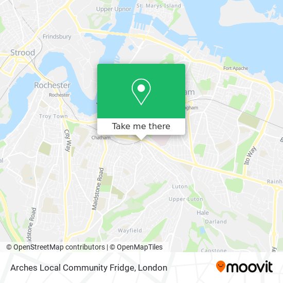 Arches Local Community Fridge map
