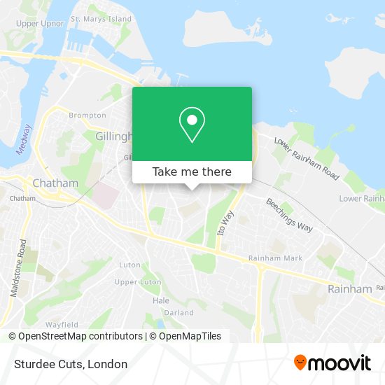 Sturdee Cuts map