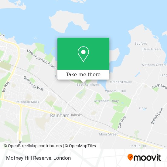 Motney Hill Reserve map