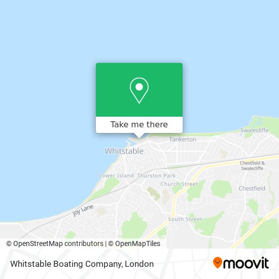 Whitstable Boating Company map