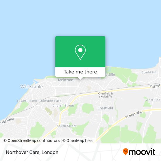 Northover Cars map