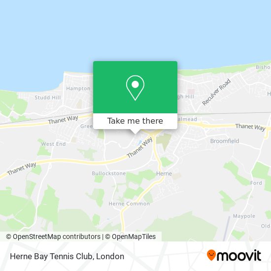 Herne Bay Tennis Club map