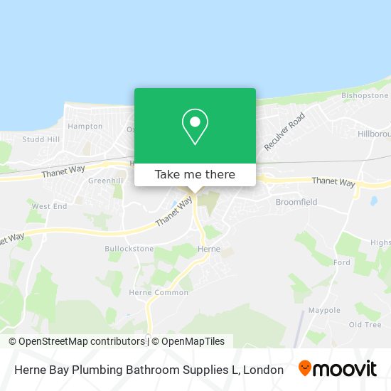 Herne Bay Plumbing Bathroom Supplies L map
