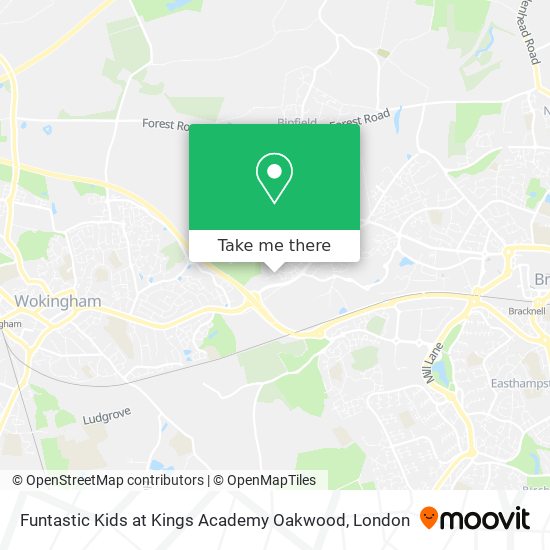 Funtastic Kids at Kings Academy Oakwood map