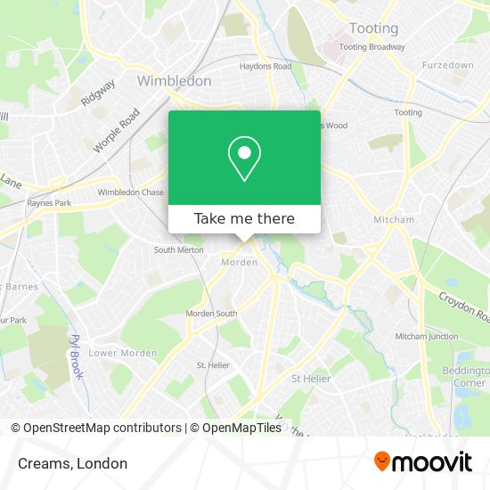 Creams map