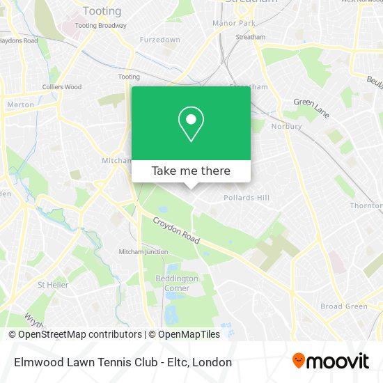 Elmwood Lawn Tennis Club - Eltc map