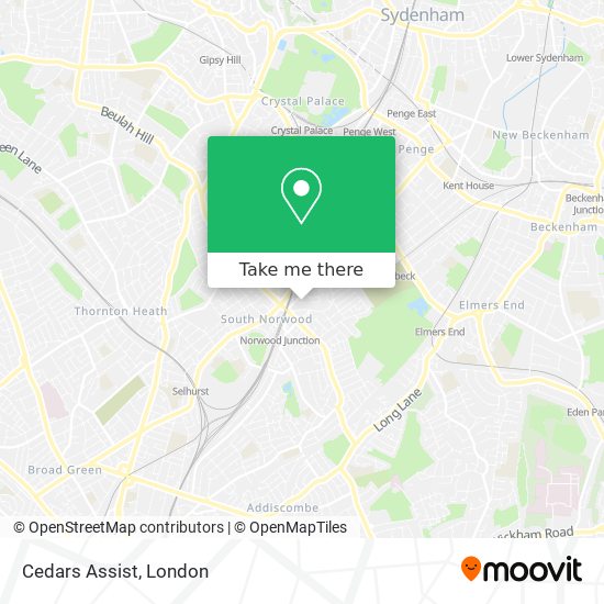 Cedars Assist map
