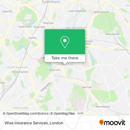 Wise Insurance Services map