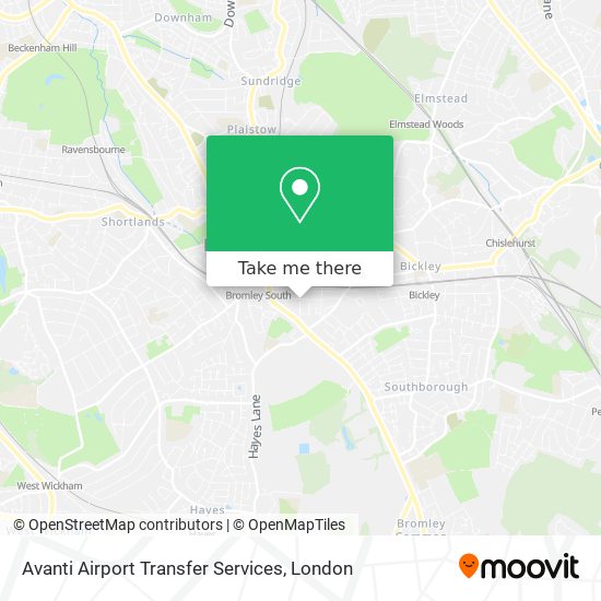 Avanti Airport Transfer Services map