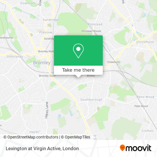 Lexington at Virgin Active map