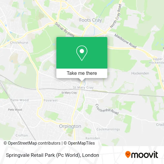 Springvale Retail Park (Pc World) map
