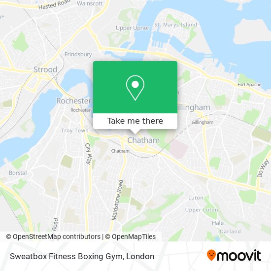 Sweatbox Fitness Boxing Gym map