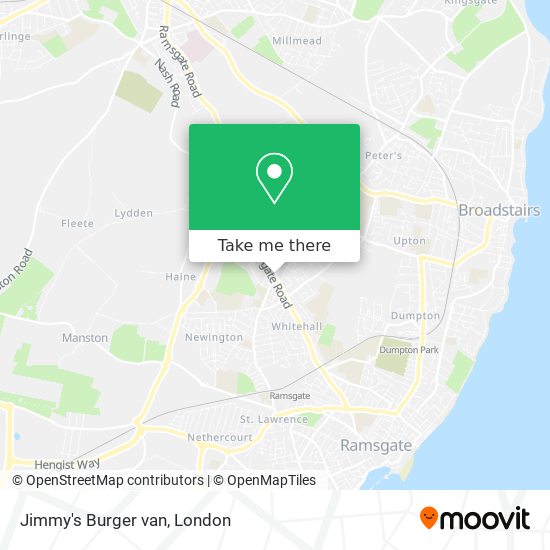 Jimmy's Burger van map